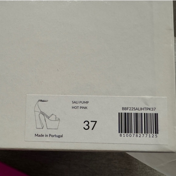 BRANDON BLACKWOOD HOT PINK SATIN SALI PUMP - Picture 7 of 7